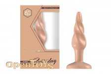 Buttplug - Rubber - 6 Inch - Model 5 - Flesh 