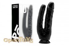 Realistic Double Cock - 10 Inch - Black 