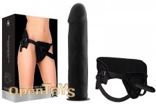 Deluxe Silicone Strap On - 8 Inch - Black 