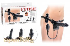 Inflatable Vibrating 6 Inch Strap-On 