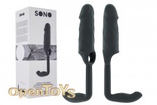 No. 38 - Stretchy Penis Extension and Plug - Grey 