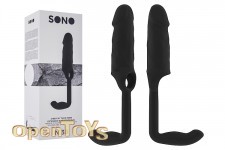 No. 38 - Stretchy Penis Extension and Plug - Black 