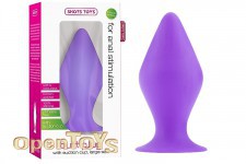 Butt Plug with Suction Cup - Large - Purple 