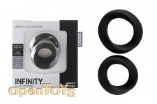 Infinity - L and XL Cockring - Black 