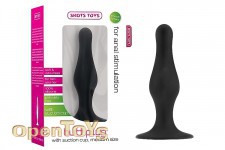 Butt Plug with Suction Cup - Medium - Black 