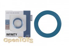 Infinity - Thin - Large Cockring - Blue 