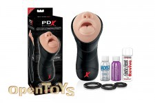 PDX Elite Deep Throat Vibrating Stroker 