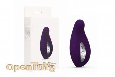 Rechargeable 7 Speed Silicone Lay-On Vibe - Purple 