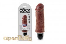 5 Inch Vibrating Stiffy - Brown 