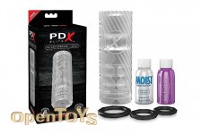 PDX Elite EZ Grip Stroker Clear 