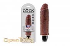 6 Inch Vibrating Stiffy - Brown 