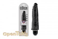 8 Inch Vibrating Stiffy - Black 