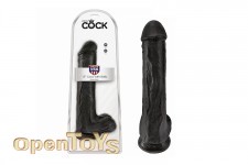 13 Inch Cock - with Balls - Black 