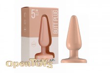 Butt Plug - Basic - 5 Inch - Flesh 