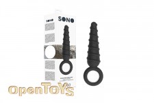 No. 60 - Dildo with Metal Ring - Black 