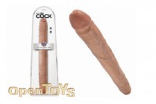 16 Inch Thick Double Dildo - Tan 