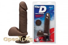 The Perfect D Vibrating 7 Inch - Chocolate 