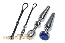 Alu Cock-Grip Set mittel - Chrome 