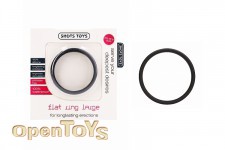 Flat Cock Ring - Black - Large 