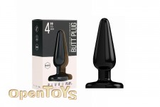 Butt Plug - Basic - 4 Inch - Black 