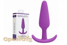 Gilles - Medium Cork Butt-Plug with Handles - Purple 