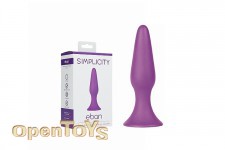 Eban - Medium Conical Butt-Plug - Purple 