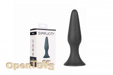 Eban - Medium Conical Butt-Plug - Black 