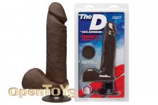 The Perfect D Vibrating 8 Inch - Chocolate 