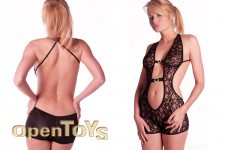 Body Short Dentelle Noir 36/38 