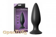 Large Rechargeable Anal Plug - Black 