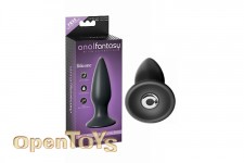 Small Rechargeable Anal Plug - Black 