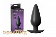 Small Weighted Silicone Plug - Black 