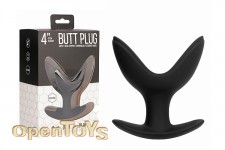 Butt Plug - Split 5 - 4 Inch - Black 