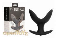 Butt Plug - Split 6 - 4 Inch - Black 