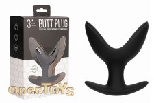 Butt Plug - Split 4 - 3 Inch - Black 