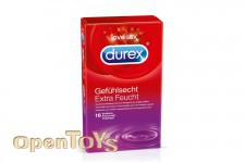 Durex Gefühlsecht Extra Feucht Kondome 10er 