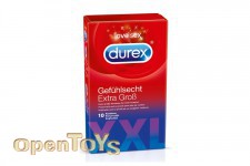 Durex Gefühlsecht Extra Groß Kondome 10er 