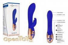 Heating Rabbit Vibrator - Opulent - Blue 