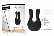 Dual Motor Clitoral Stimulator - Exceptional - Black 