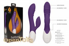 Sunburst - Rechargeable Heating G-Spot Rabbit Vibrator - Purple 