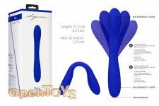 Double Ended Vibrator - Flex - Blue 