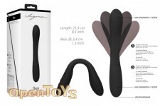 Double Ended Vibrator - Flex - Black 