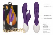 Ignite - Rechargeable Heating G-Spot Rabbit Vibrator - Purple 