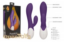 Passion - Rechargeable Heating G-Spot Rabbitt Vibrator - Purple 