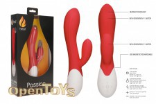 Passion - Rechargeable Heating G-Spot Rabbitt Vibrator - Red 