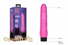 8 Inch Thin Realistic Dildo Vibe - Pink 