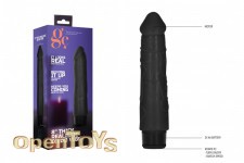 8 Inch Thick Realistic Dildo Vibe - Black 