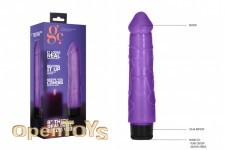 8 Inch Thick Realistic Dildo Vibe - Purple 