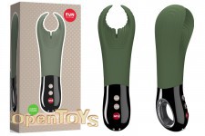 Manta Vibrating Stroker - moss green/black 