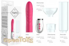 Twister - 4 in 1 Rechargeable Couples Pump Kit - Pink 